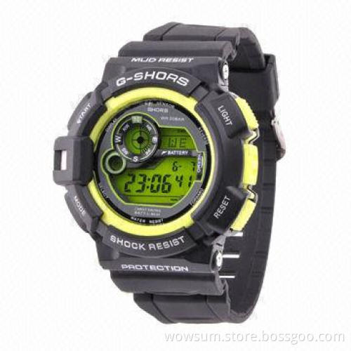 Men's sports watch, various colors are available, with eco-friendly material